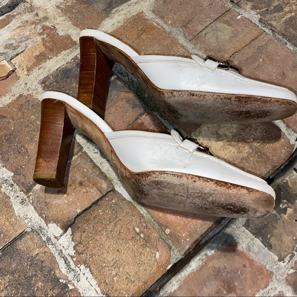 Coach Leather Jacie A3228 Square Toe Mule Sz 6B Made In Italy - Picture 6 of 10